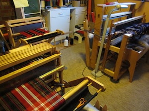 Three busy looms